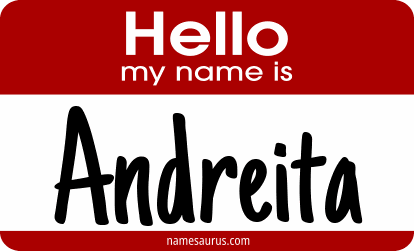 Hello my name is Andreita png download