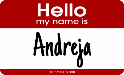 Hello my name is Andreja png download