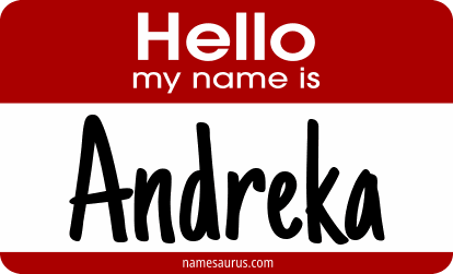Hello my name is Andreka png download