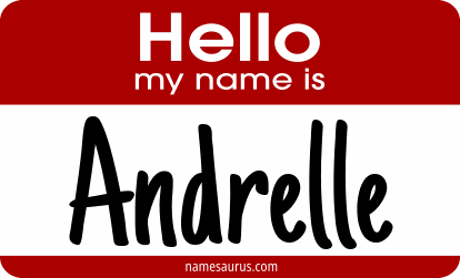 Hello my name is Andrelle png download