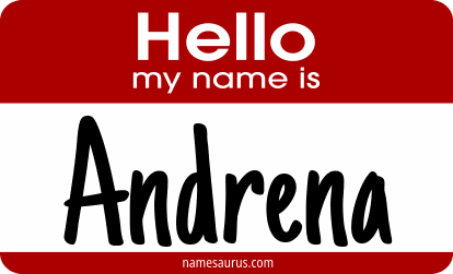 Hello my name is Andrena png download