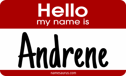 Hello my name is Andrene png download