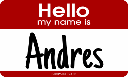 Hello my name is Andres png download