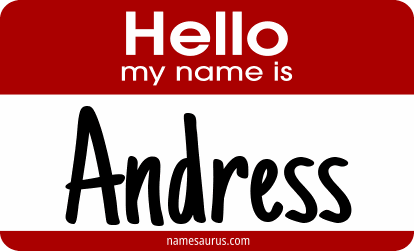 Hello my name is Andress png download
