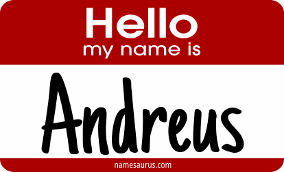 Hello my name is Andreus png download