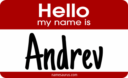 Hello my name is Andrev png download