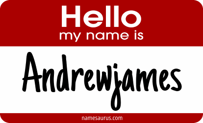 Hello my name is Andrewjames png download