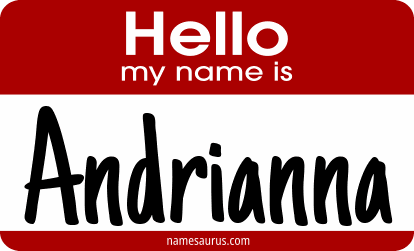Hello my name is Andrianna png download