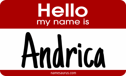 Hello my name is Andrica png download