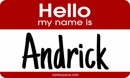 Hello my name is Andrick png download