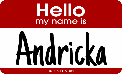 Hello my name is Andricka png download