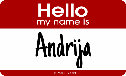 Hello my name is Andrija png download