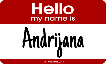 Hello my name is Andrijana png download
