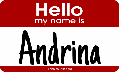 Hello my name is Andrina png download