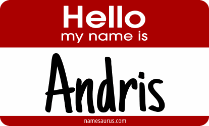 Hello my name is Andris png download