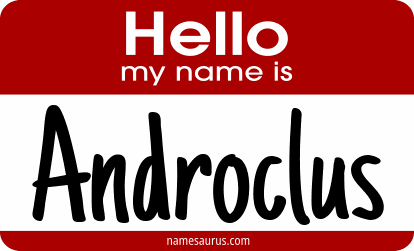 Hello my name is Androclus png download