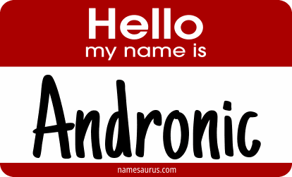 Hello my name is Andronic png download