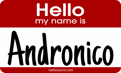 Hello my name is Andronico png download