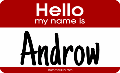 Hello my name is Androw png download
