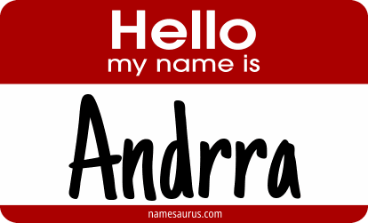 Hello my name is Andrra png download