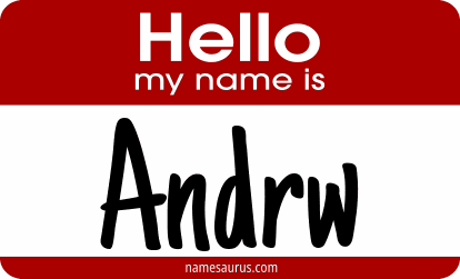 Hello my name is Andrw png download