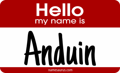 Hello my name is Anduin png download