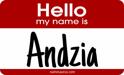 Hello my name is Andzia png download