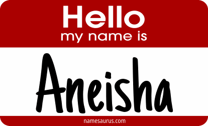 Hello my name is Aneisha png download