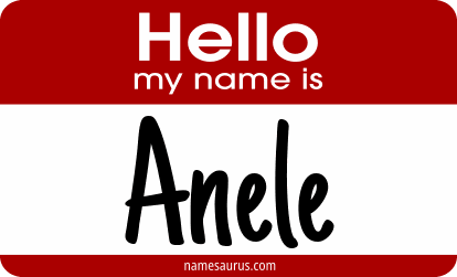 Hello my name is Anele png download