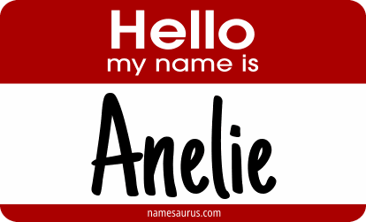 Hello my name is Anelie png download