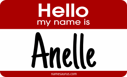 Hello my name is Anelle png download