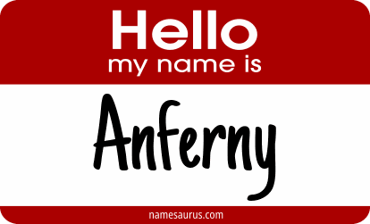 Hello my name is Anferny png download