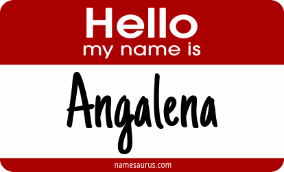 Hello my name is Angalena png download