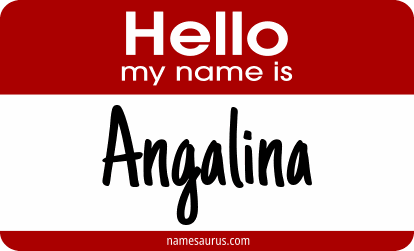 Hello my name is Angalina png download