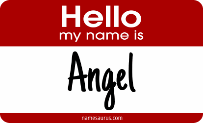 Hello my name is Angel png download