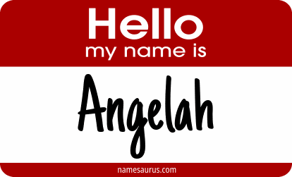 Hello my name is Angelah png download