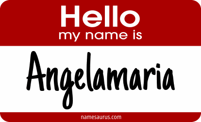 Hello my name is Angelamaria png download