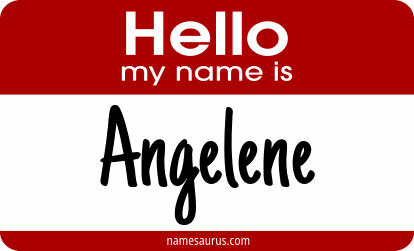 Hello my name is Angelene png download