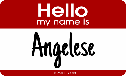 Hello my name is Angelese png download
