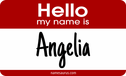 Hello my name is Angelia png download