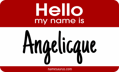 Hello my name is Angelicque png download
