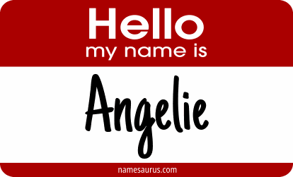 Hello my name is Angelie png download
