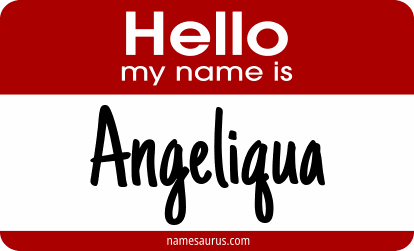 Hello my name is Angeliqua png download