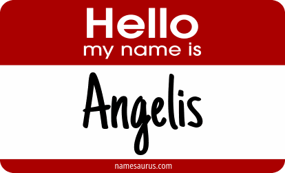 Hello my name is Angelis png download