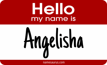 Hello my name is Angelisha png download