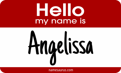 Hello my name is Angelissa png download