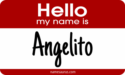 Hello my name is Angelito png download
