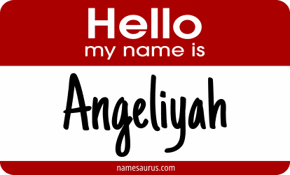 Hello my name is Angeliyah png download