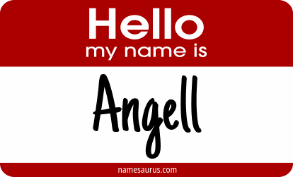 Hello my name is Angell png download
