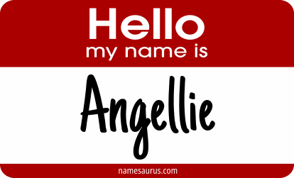 Hello my name is Angellie png download